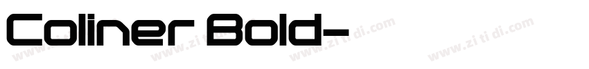 Coliner Bold字体转换